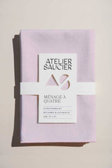 ATELIER SAUCIER Blush Linen Napkins | Set of 4 NAPKINS ATELIER SAUCIER 