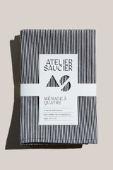 ATELIER SAUCIER Hickory Stripe Napkins | Set of 4 NAPKINS ATELIER SAUCIER 