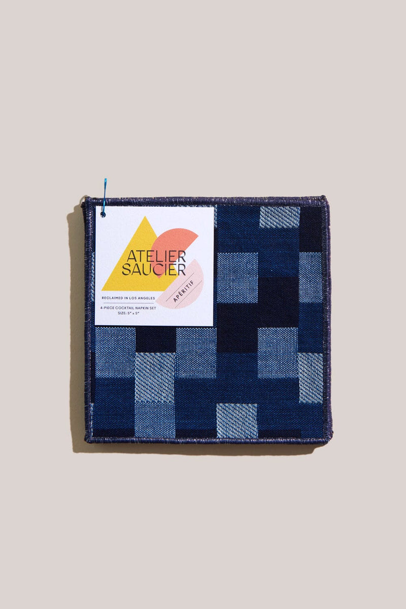 ATELIER SAUCIER Patchwork Cocktail Napkins | Set of 4 COCKTAIL NAPKINS ATELIER SAUCIER 