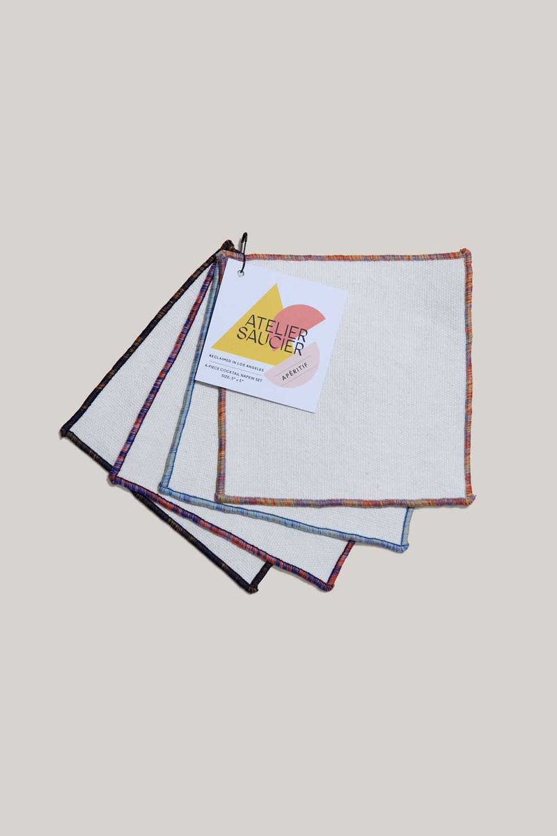 ATELIER SAUCIER Rainbow Sky Cocktail Napkins | Set of 4 COCKTAIL NAPKINS ATELIER SAUCIER 