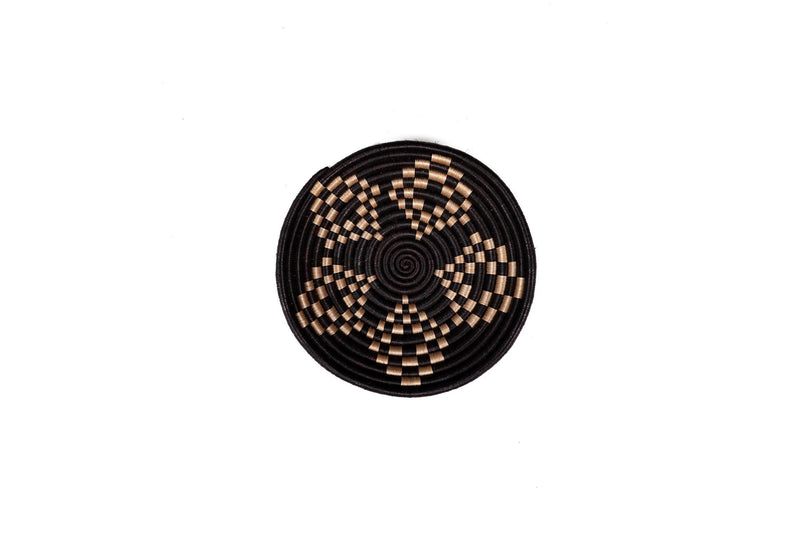 Azizi Life Bariku Woven Bowls - Black + Tea Woven Bowls Azizi Life 