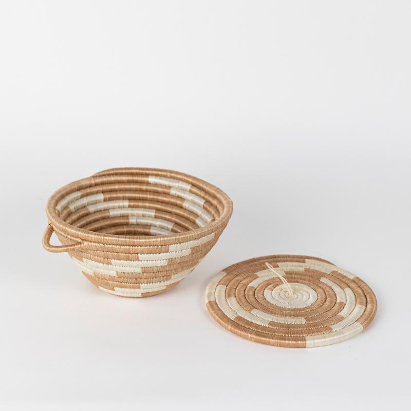 Azizi Life Woven Pot with Lid - Medium woven Azizi Life 