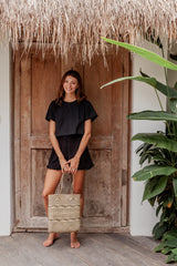 Bela Rattan Tote Bag Tote Bags Village Thrive 