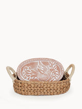 Bread Warmer + Basket - Bird Oval Serveware Korissa 