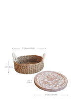 Bread Warmer + Basket - Bird Round Serveware Korissa 