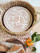 Bread Warmer + Basket - Lovebirds Round Serving Trays + Boards Korissa 