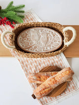 Bread Warmer + Basket - Owl Oval Serving Trays + Boards Korissa 