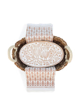 Bread Warmer + Basket with Tea Towel - Owl Oval Serving Trays + Boards Korissa Light Brown 