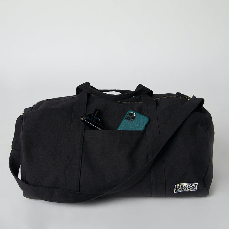 Bumi Duffel Bag Travel Bags Terra Thread Black 