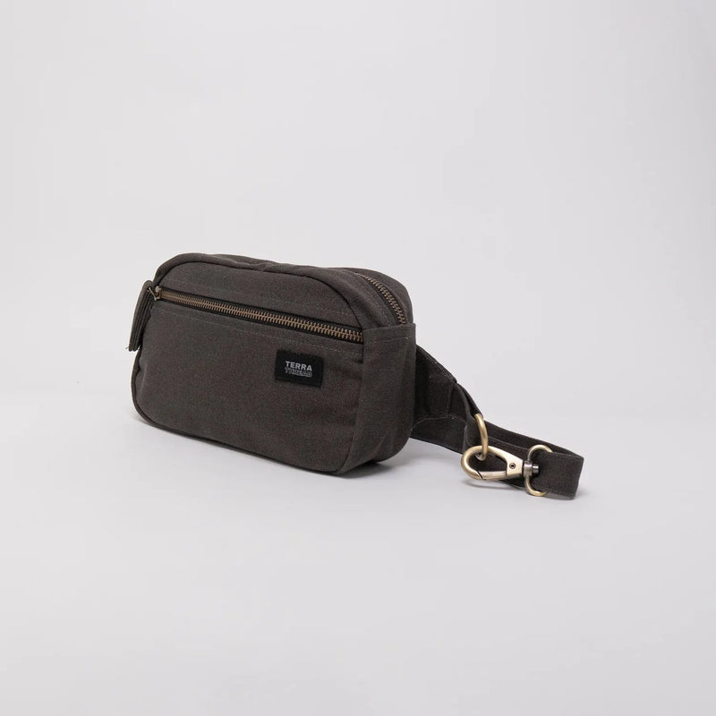 Cadera Fanny Pack Belt Bags Terra Thread Charcoal Grey 