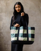 Checkered Tote Tote Bags Anchal 