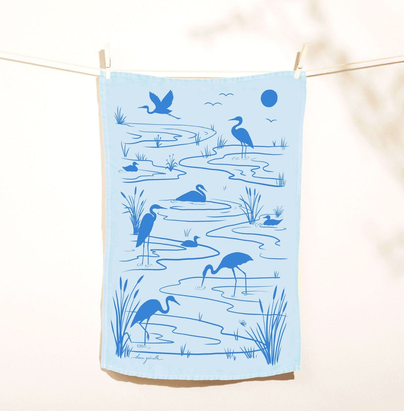 Elana Gabrielle Estuary Linen Tea Towel Tea Towels Elana Gabrielle 