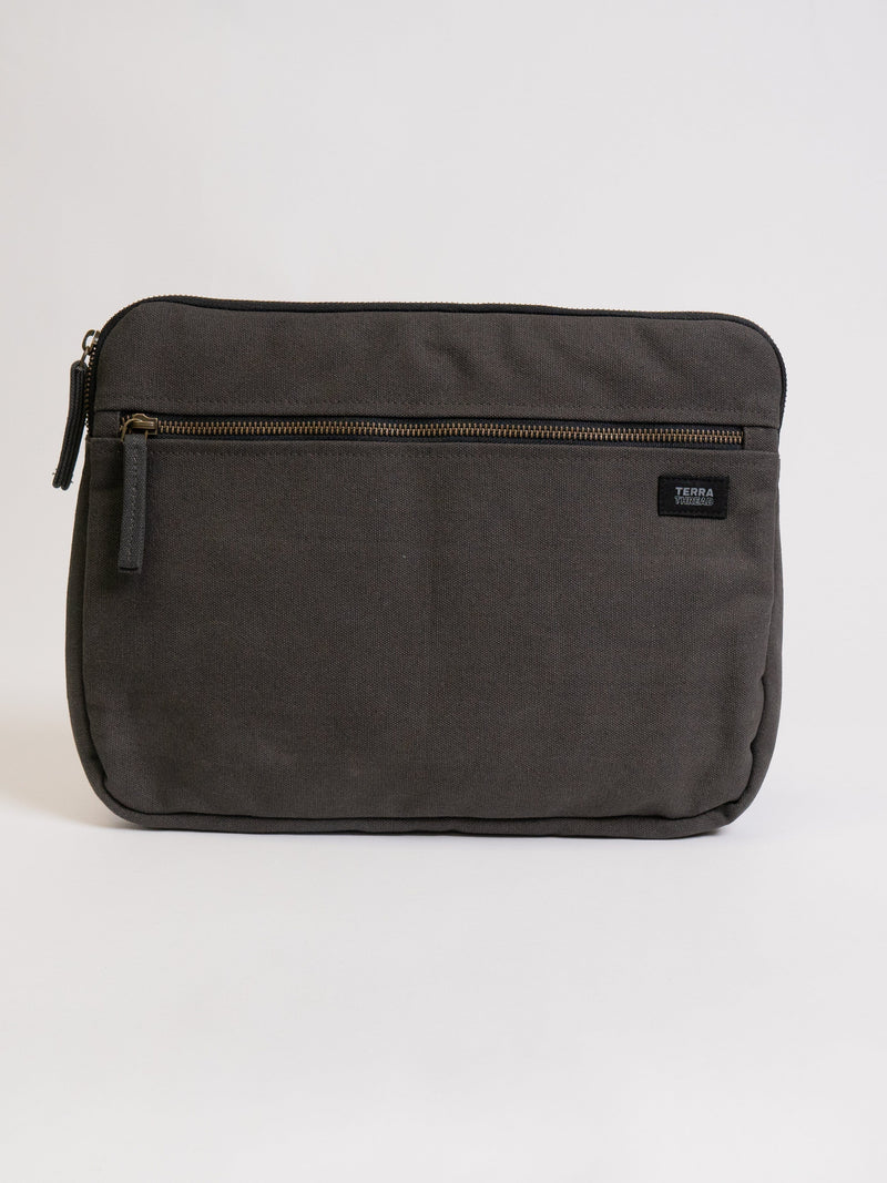 Erdig Laptop Sleeve Pouches Terra Thread 13" Charcoal Gray 