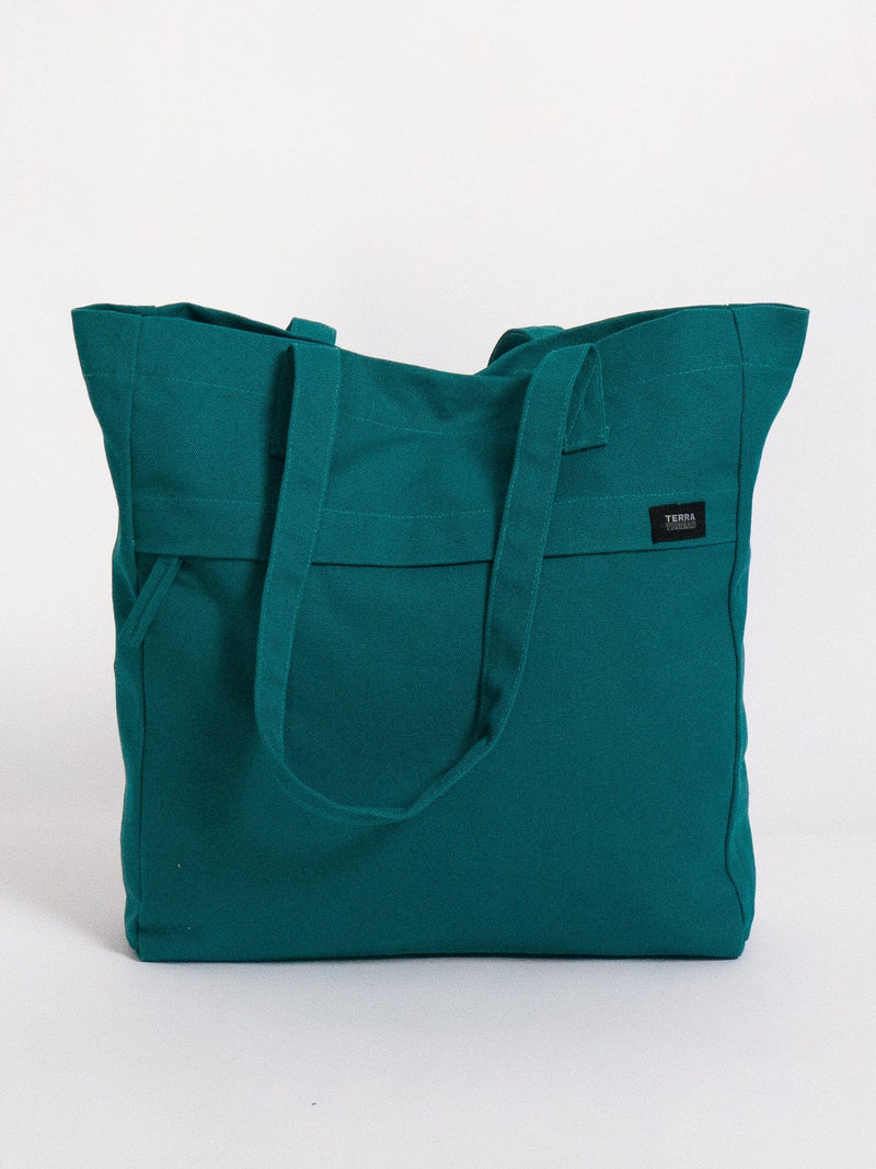 Executive Work Tote Bag Tote Bags Terra Thread Deep Sea Teal 