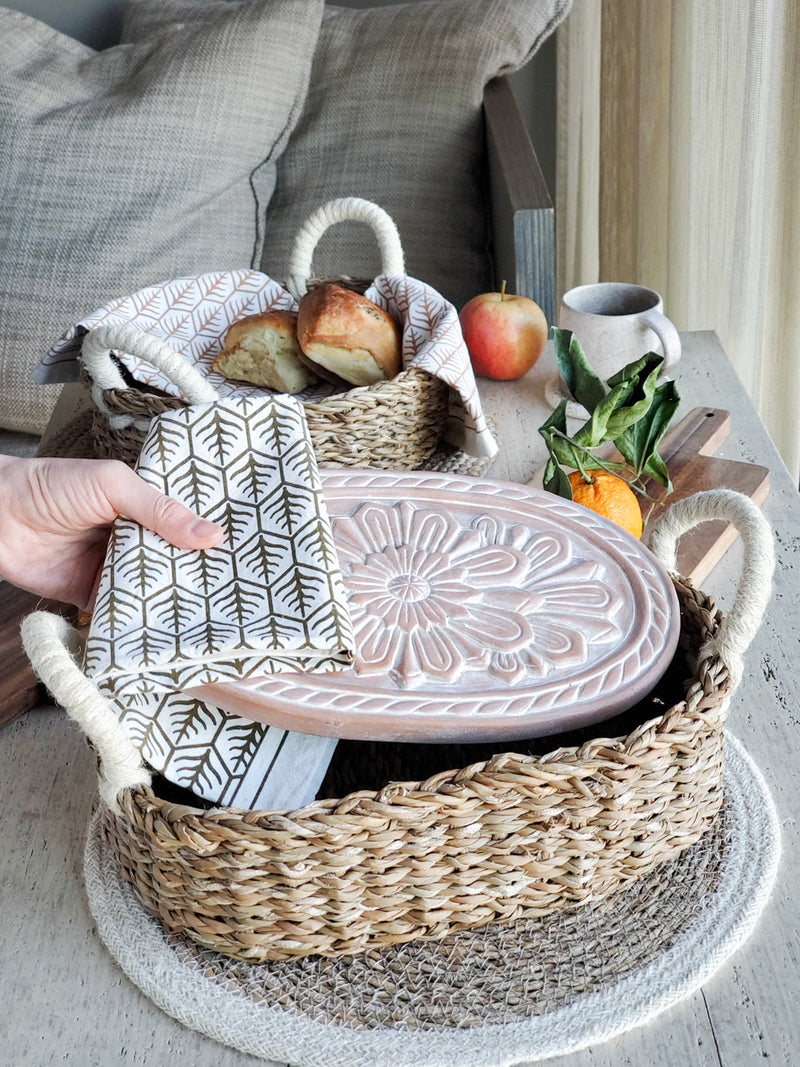 Korissa Bread Warmer & Basket - Flower KITCHEN Korissa 