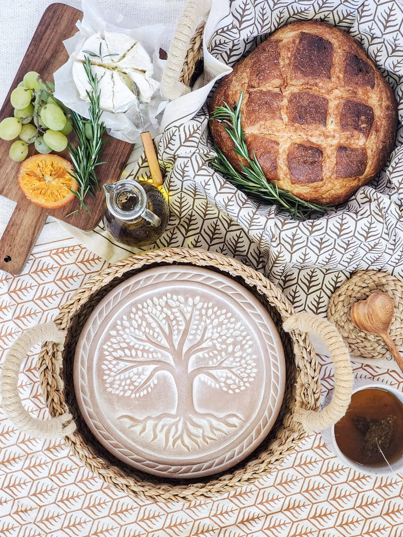 Korissa Bread Warmer & Basket - Tree of Life Round KITCHEN Korissa 