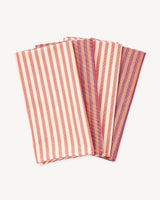 Minna Hudson Stripe Napkin - Berry Kitchen Textiles Minna 