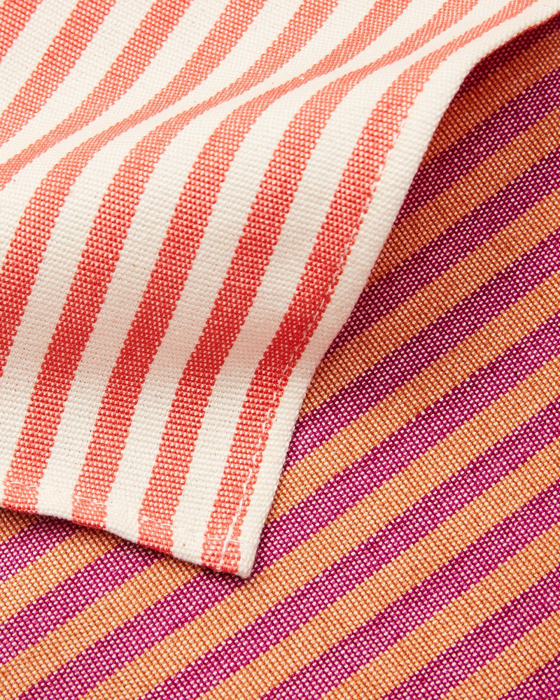 Minna Hudson Stripe Napkin - Berry Kitchen Textiles Minna 