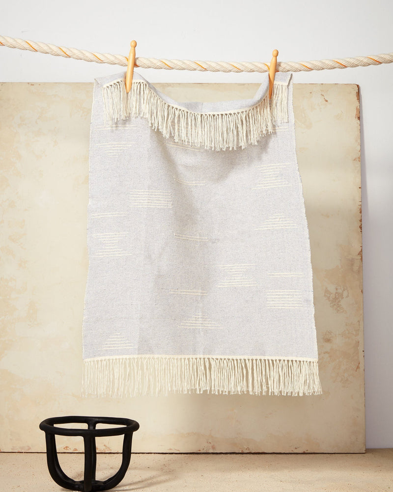 Minna Shapes Towel Grey Kitchen Textiles Minna