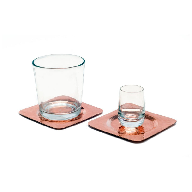 Napa Recycled Copper Square Coaster Coasters Sertodo Copper 