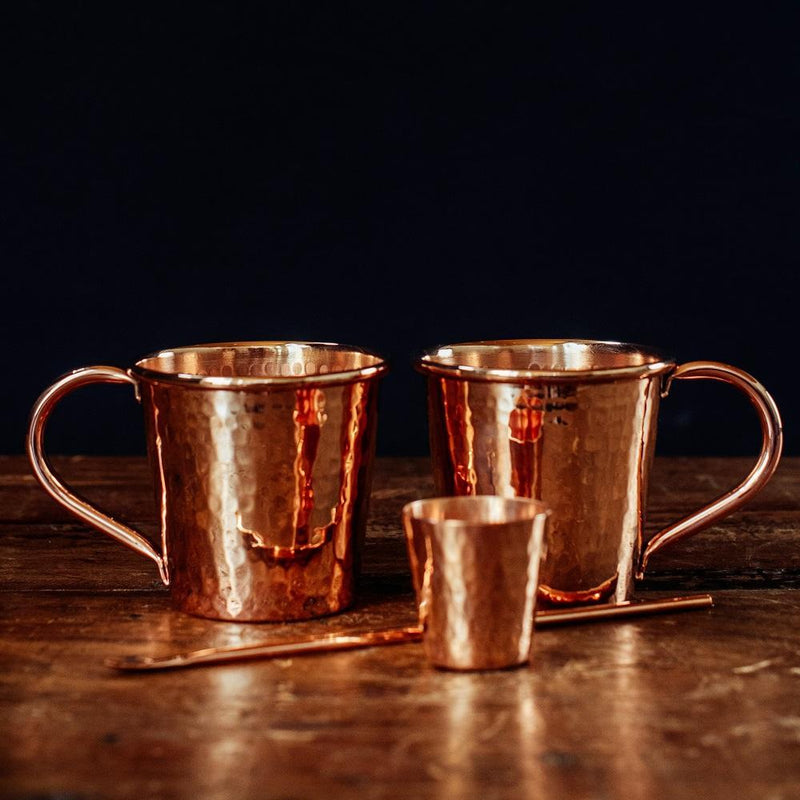 Recycled Copper Moscow Mule Gift Set Barware Sertodo Copper 