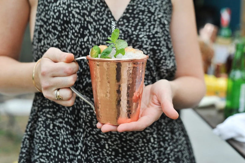 Recycled Copper Mule Mug - Stainless Steel Handle Mugs + Tumblers Sertodo Copper 