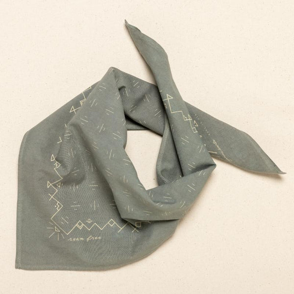 Roam Free Bandana - Lichen Bandanas + Masks Jenni Earle 