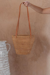 Village Thrive Buka Rattan Shoulder Bag Bags + Purses Village Thrive 