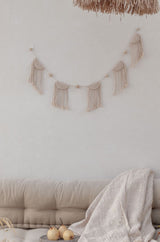 Village Thrive Iris Macrame Garland Wall Hangings + Macrame Village Thrive 