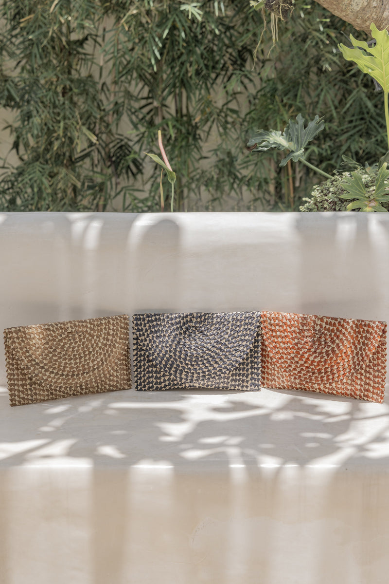 Village Thrive Ombre Rattan Clutch Bags + Purses Village Thrive 