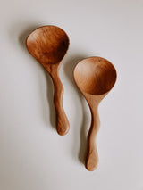 Village Thrive Teak Serving Spoon Set Village Thrive 