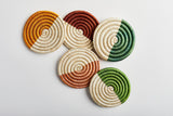 Zuahaza Monserrate Multi Round Woven Coasters Zuahaza 